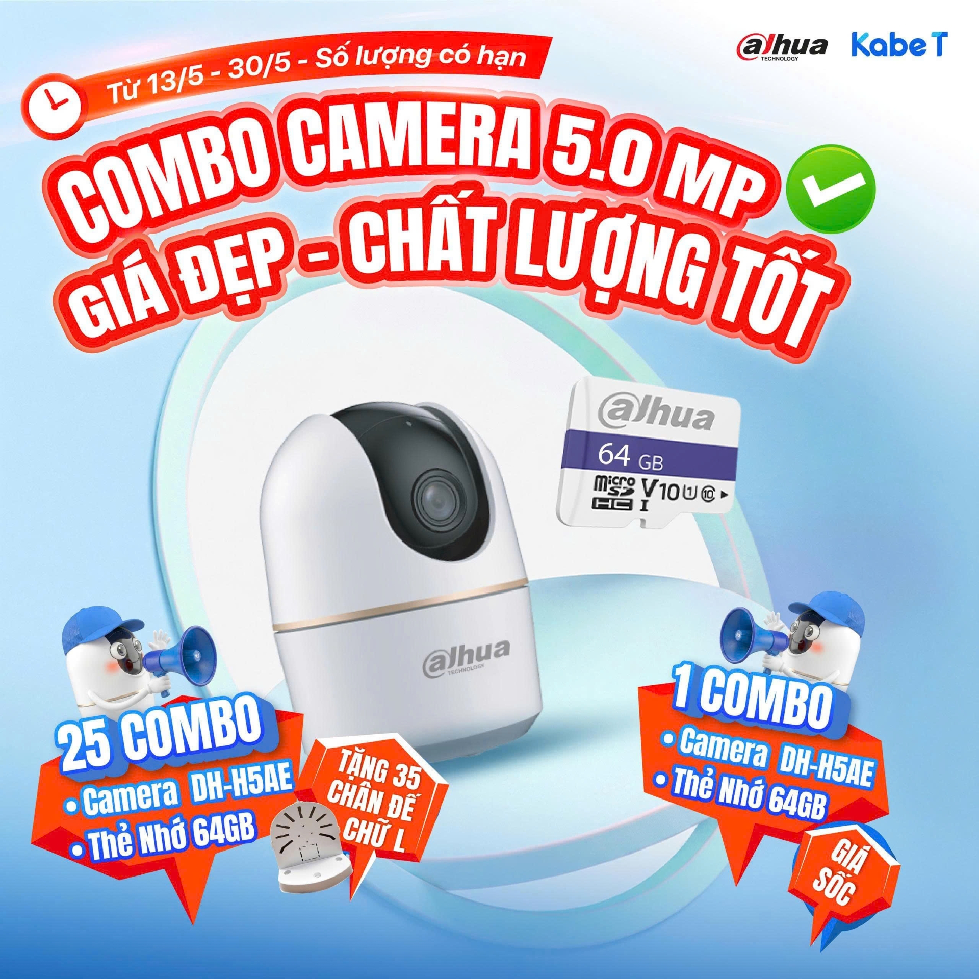[KHUYẾN MÃI THÁNG 5] BÙNG NỔ COMBO CAMERA DAHUA 5.0MP: GIÁ SIÊU ĐẸP – CHẤT LƯỢNG CỰC TỐT!